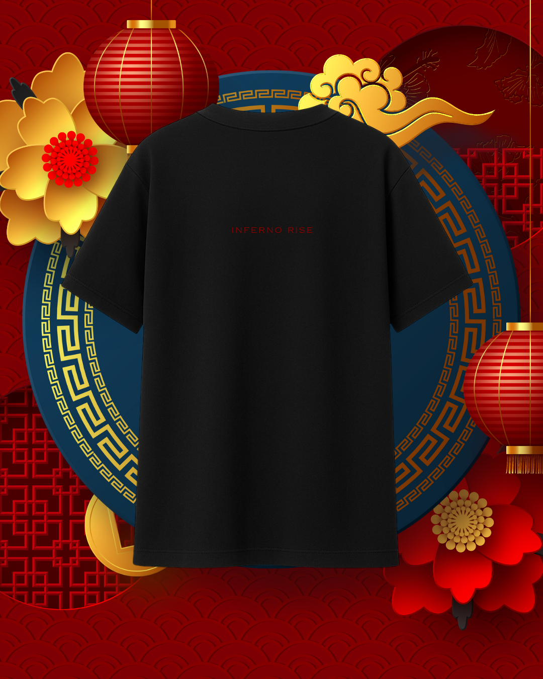 Wardiére Rose Emblem Oversized Tee