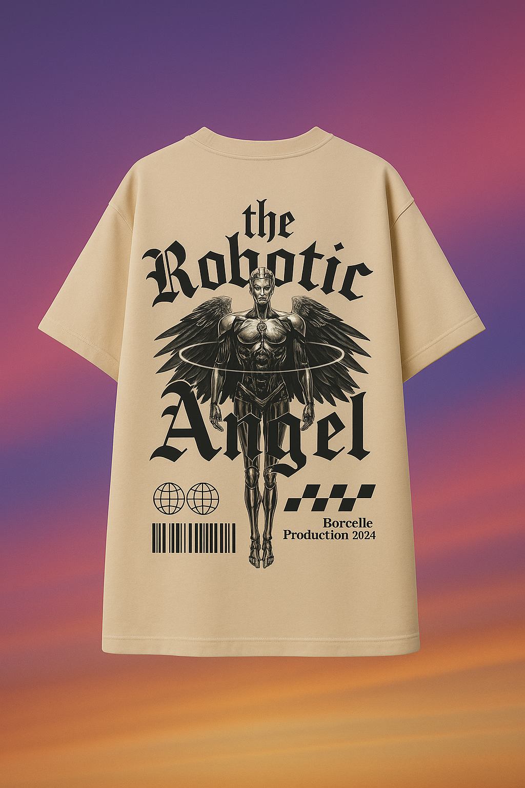 "The Robotic Angel" Oversized Tee
